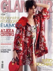 Cover GLAMOUR Italie avril 2014